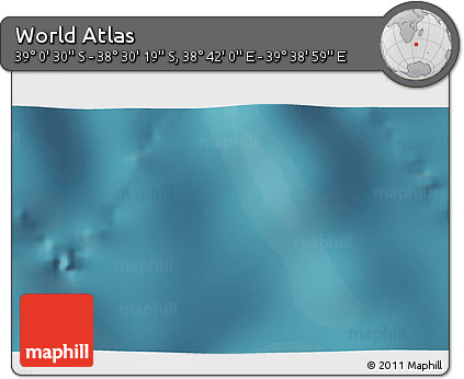 Satellite 3D Map of the Area around 38° 45' 25" S, 39° 10' 29" E