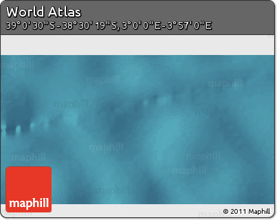 Satellite 3D Map of the Area around 38° 45' 25" S, 3° 28' 30" E