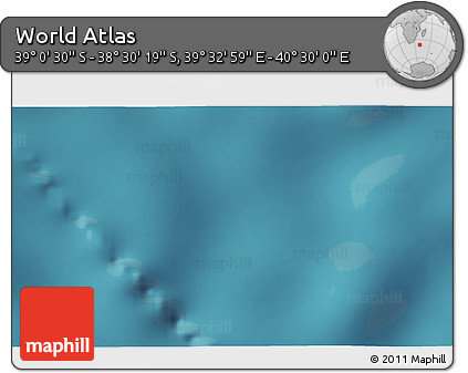 Satellite 3D Map of the Area around 38° 45' 25" S, 40° 1' 29" E