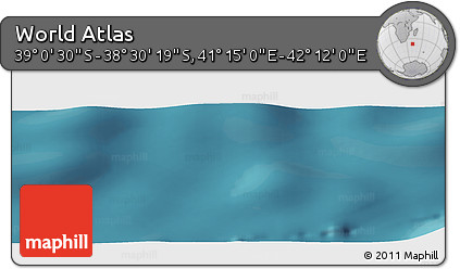 Satellite Panoramic Map of the Area around 38° 45' 25" S, 41° 43' 30" E