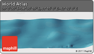 Satellite Panoramic Map of the Area around 38° 45' 25" S, 41° 43' 30" E