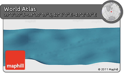 Satellite Panoramic Map of the Area around 38° 45' 25" S, 42° 34' 30" E