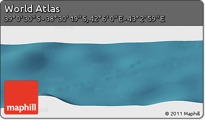 Satellite Panoramic Map of the Area around 38° 45' 25" S, 42° 34' 30" E