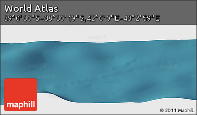 Satellite Panoramic Map of the Area around 38° 45' 25" S, 42° 34' 30" E