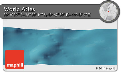Satellite Panoramic Map of the Area around 38° 45' 25" S, 44° 16' 29" E