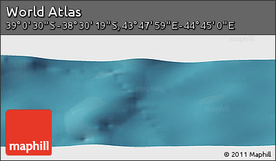 Satellite Panoramic Map of the Area around 38° 45' 25" S, 44° 16' 29" E