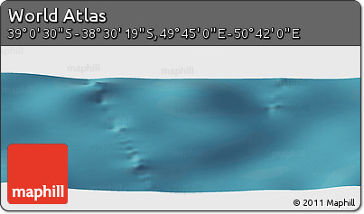 Satellite Panoramic Map of the Area around 38° 45' 25" S, 50° 13' 30" E