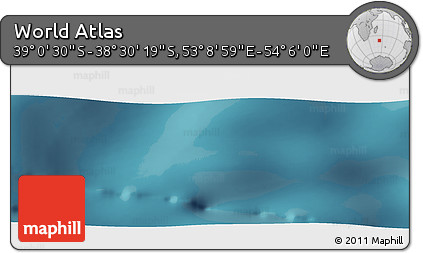 Satellite Panoramic Map of the Area around 38° 45' 25" S, 53° 37' 30" E