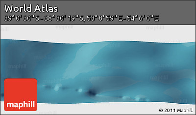 Satellite Panoramic Map of the Area around 38° 45' 25" S, 53° 37' 30" E