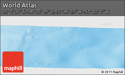 Political Panoramic Map of the Area around 38° 45' 25" S, 55° 10' 29" W