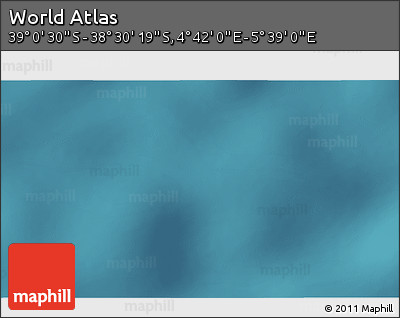 Satellite 3D Map of the Area around 38° 45' 25" S, 5° 10' 30" E