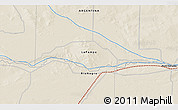 Shaded Relief 3D Map of the area around 38° 45' 25" S, 65° 22' 30" W