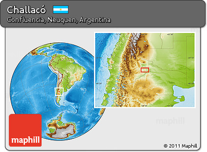 Physical Location Map of Challacó