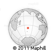 Outline Map of the Area around 38° 45' 25" S, 73° 10' 30" E, rectangular outline