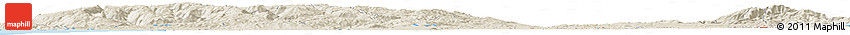 Shaded Relief Horizon Map of the Area around 38° 45' 25" S, 73° 1' 30" W Shaded Relief Horizon Map of the Area around 38° 45' 25" S, 73° 1' 30" W