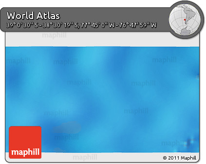 Physical 3D Map of the Area around 38° 45' 25" S, 77° 16' 30" W
