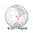 Outline Map of the Area around 38° 45' 25" S, 83° 13' 29" W, rectangular outline