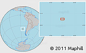 Gray Location Map of the area around 38° 45' 25" S, 84° 4' 29" W