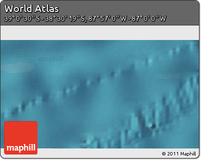 Satellite 3D Map of the Area around 38° 45' 25" S, 87° 28' 29" W