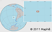 Gray Location Map of the area around 38° 45' 25" S, 87° 28' 29" W
