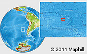 Physical Location Map of the area around 38° 45' 25" S, 87° 28' 29" W