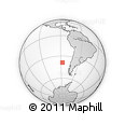 Outline Map of the Area around 38° 45' 25" S, 87° 28' 29" W, rectangular outline