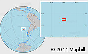 Gray Location Map of the area around 38° 45' 25" S, 89° 10' 30" W