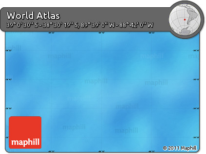 Physical Map of the Area around 38° 45' 25" S, 89° 10' 30" W