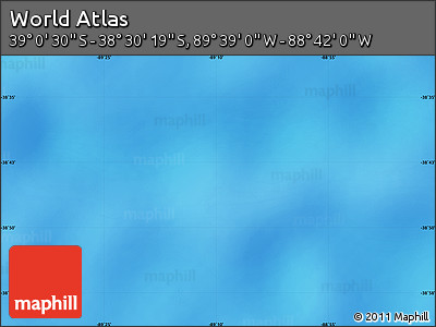 Physical Map of the Area around 38° 45' 25" S, 89° 10' 30" W
