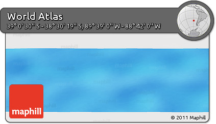 Physical Panoramic Map of the Area around 38° 45' 25" S, 89° 10' 30" W