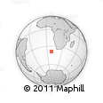 Outline Map of the Area around 38° 45' 25" S, 8° 34' 29" E, rectangular outline
