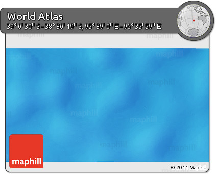 Physical 3D Map of the Area around 38° 45' 25" S, 96° 7' 30" E