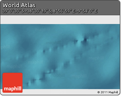 Satellite 3D Map of the Area around 38° 45' 25" S, 9° 25' 30" E