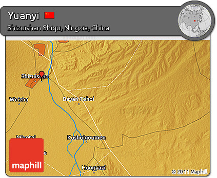 Physical 3D Map of Yuanyi