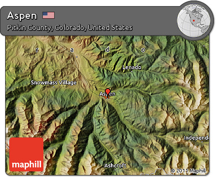 Satellite Map of Aspen
