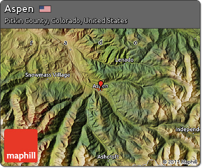 Satellite Map of Aspen