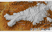 Physical 3D Map of Grand Mesa