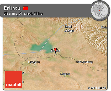 Satellite 3D Map of Erlintu