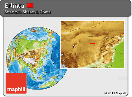 Physical Location Map of Erlintu