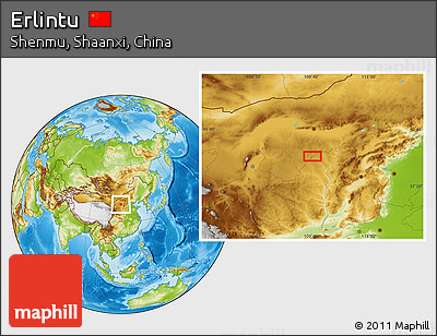 Physical Location Map of Erlintu