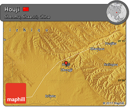 Physical Map of Houji