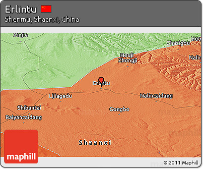 Political Panoramic Map of Erlintu