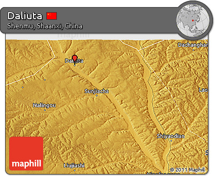 Physical 3D Map of Daliuta