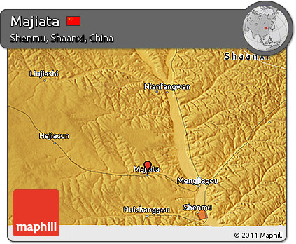 Physical 3D Map of Majiata