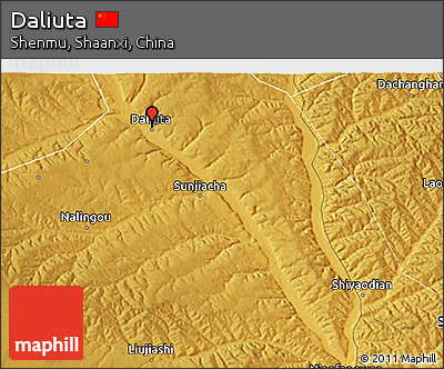 Physical 3D Map of Daliuta