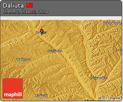 Physical 3D Map of Daliuta