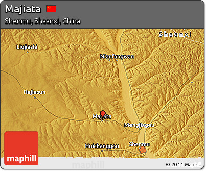 Physical 3D Map of Majiata