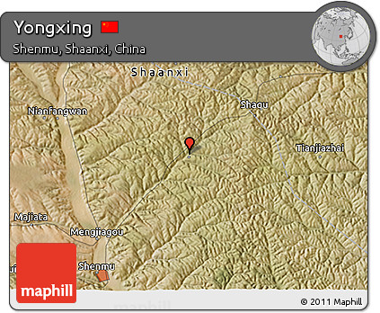 Satellite 3D Map of Yongxing