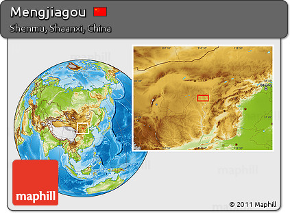 Physical Location Map of Mengjiagou