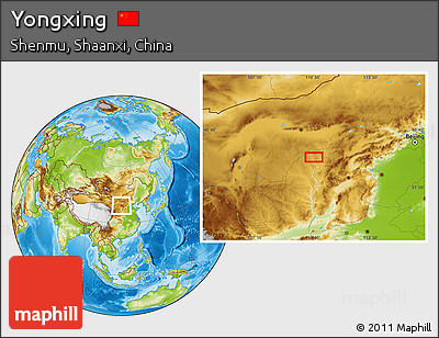 Physical Location Map of Yongxing